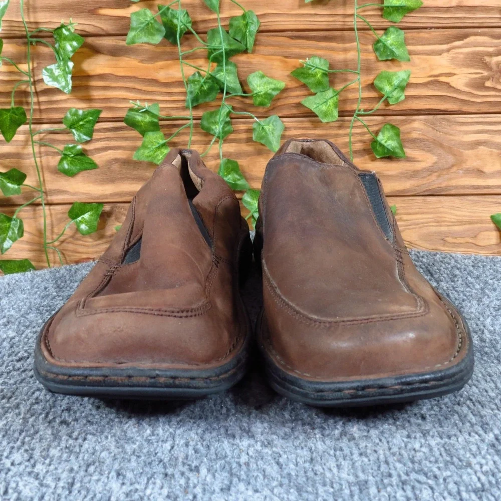 Columbia Big Pines Men Slip On Loafer Shoes Sz 9.5 Outdoor Walking Brown Leather